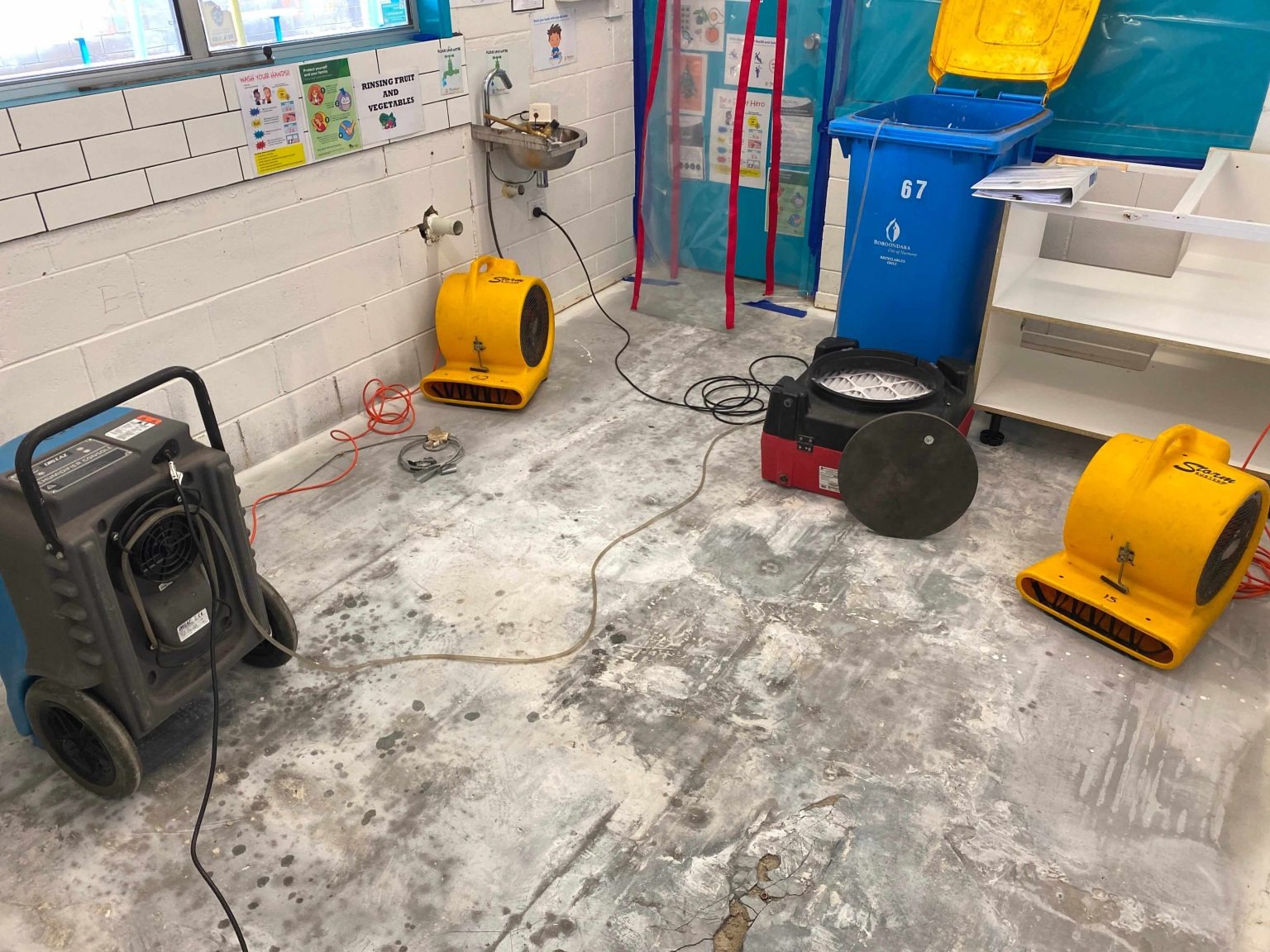 Flood Damage Carpet Drying